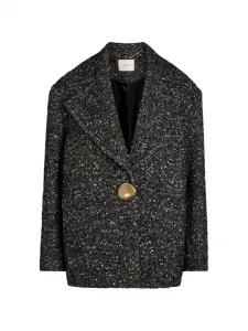 Пальто с пуговицами в стиле Донегал Агар Joseph, черный