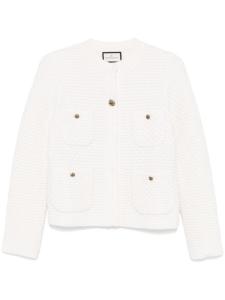 Фактурный жакет Bruno Manetti, белый
