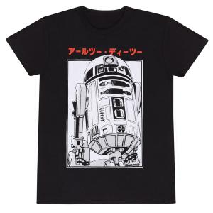 Футболка Star Wars R2D2 Katakana, черный