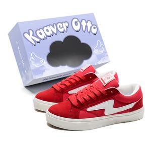 Износостойкие и легкие винтажные повседневные спортивные кроссовки унисекс KAAVER OTTO, Burgundy