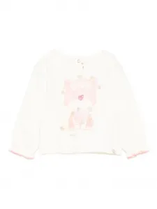 Свитер с принтом кота Billieblush, белый