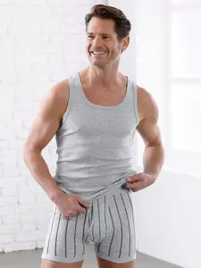 Майка (2 шт.) Wäschepur, цвет Grau-Geringelt