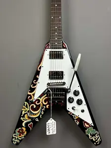 Epiphone Jimi Hendrix "Love Drops" Flying V 2024 - Эбеновое