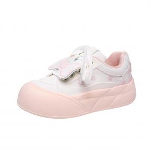 Aimilian Женские низкие скейтерские кеды Box розовые, цвет Pink