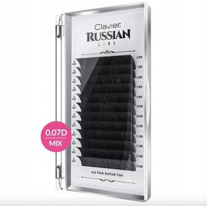 Ресницы Clavier Russian D, 0,07, 10 мм