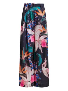 Брюки с цветочным принтом Essentiel Antwerp, черный