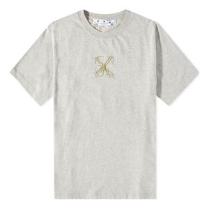 Футболка splash arrow t-shirt 'grey' Off-White, серый