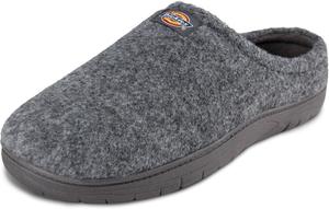 Тапочки Dickies с открытой и закрытой пяткой из пены с эффектом памяти, подошва для использования дома и на улице, серый