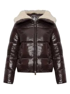 Стеганый пуховик Save The Duck, коричневый