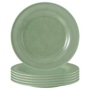 Набор обеденных тарелок beat color glaze, 6 шт. Seltmann Weiden, зеленый