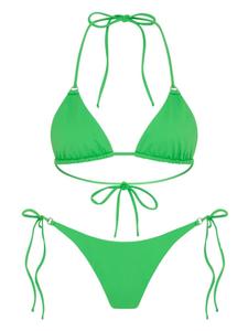 Треугольный верх бикини Let's Swim, зеленый