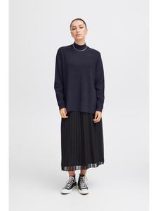 ICHI Вязаный свитер свободного кроя IHBOSTON в цвете "Полное затмение"