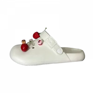 PARK DANCE Белые женские клоги, цвет White