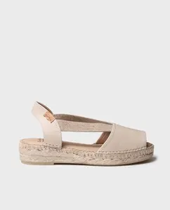 Женские кожаные эспадрильи на плоской подошве Toni Pons, цвет Crudo