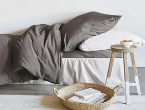 Комплект постельного белья Fine Flannel Lago-8450 Размер 155x220+80x80 см Цвет u.grap-12 Irisette