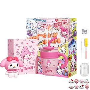 Sanrio Термокружка My Melody Hangyodon Hello Kitty с милым мультяшным принтом, синяя, 700 мл/1200 мл