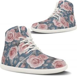 Pugasmiru Женская мода: высокие кроссовки на шнуровке, стильные спортивные и повседневные (белая подошва)