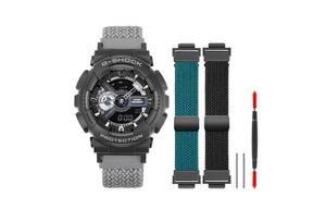 CASIO Часы Unisex Liquid Crystal/Analog Dual Display Series 51.2mm Black Watch, Black