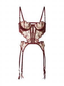 Hunkemöller Корсет 'Olivia' в цвете бургунди