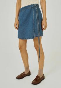 Юбка NORR A-line skirt, Medium Blue Denim/Blue Denim