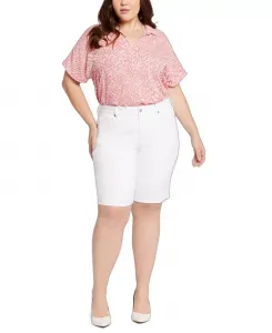 Джинсовые шорты Briella больших размеров NYDJ, белый