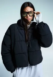 Зимняя пуховая куртка Bershka, Black