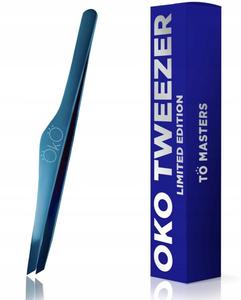 Пинцет для бровей OkO, синий, лимитированная версия Blue Magic Premium Project Lashes