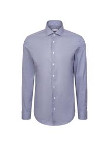 SEIDENSTICKER Строгий классический Slim fit 'Schwarze Rose' в синем, темно-синем