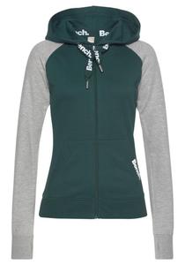 Толстовка с капюшоном на молнии BENCH, темно-зеленый