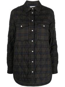 Стеганая рубашка в клетку MARANT ÉTOILE, зеленый