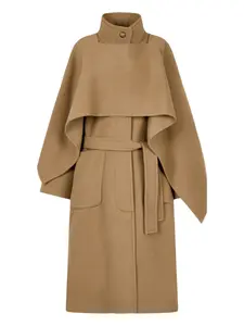 Пальто с поясом Tomboy, коричневый