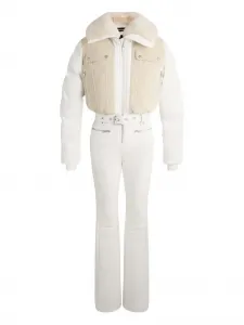 Лыжный комбинезон Karei с воротником из искусственного меха Fusalp, белый