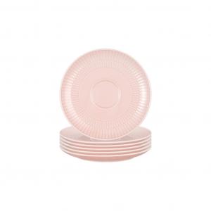 Чашка и блюдце Комби-блюдца Amina ø 16 см, набор из 6 шт. Seltmann Weiden, Rosé