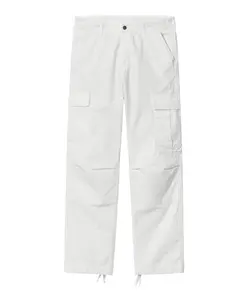 Белые брюки-карго из хлопка рипстоп Carhartt Wip, белый