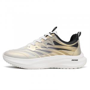Мужские противоскользящие и износостойкие дышащие низкие кроссовки для бега casual MEIKE, белый
