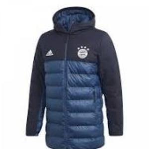 Куртка fc bayern munich ssp padded hoodie jacket asia sizing Adidas, синий