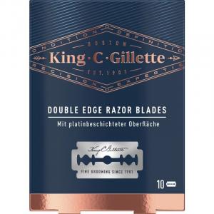 Лезвия бритвы с двойной кромкой King C. Gillette, 10 шт.