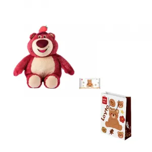 Плюшевая игрушка Disney серии Strawberry Bear Toy Story ароматизированная кукла Lotso высота 49см длина 25см MINISO