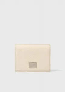 Металлический укороченный трехсекционный кошелек с логотипом