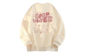 Толстовка унисекс с круглым вырезом, утолщенные, стандартного размера Disney, 杏色【🔥加绒加厚】