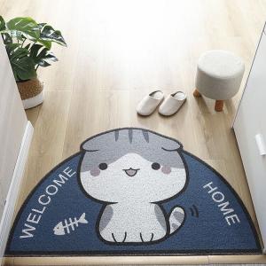 Budis Ковер 50х80 см из силиконовой петли для входной двери, не скользит, можно резать, Miao Miao Miao