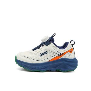 Износостойкие, легкие, амортизирующие, нескользящие, низкие, детские, повседневные кроссовки для детей Jeep, бежевый/синий