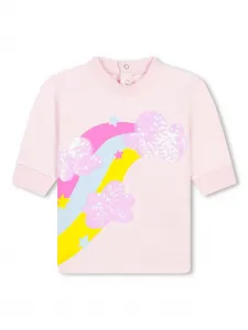 Платье мини с пайетками Billieblush, розовый