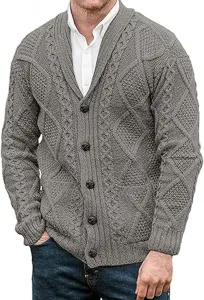 Мужской кардиган Slim Fit с воротником-шалью