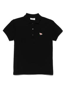 Рубашка поло с нашивкой Baby Fox Maison Kitsuné, черный