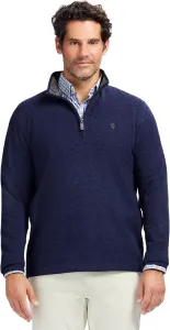 Свитер флис Quarter Zip — LT Grey HTHR IZOD