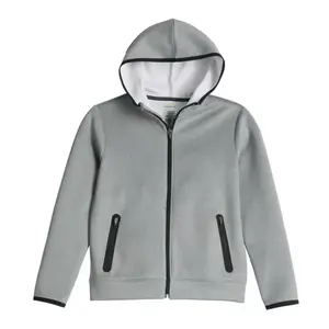 Мальчиковая флисовая куртка на молнии с 8 до 20 лет, обычная и свободная Tek Gear, цвет hawk gray