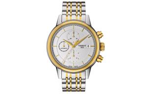 Часы мужские Carson Elite Series с автоматическим механизмом, 42.3 мм, серебристый циферблат TISSOT