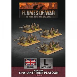 Фигурки Flames Of War: Airborne 6 Pdr Anti-Tank Platoon (X4 Plastic)