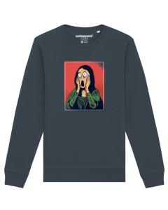 Свитер Watapparel Sweatshirt Mona Lisa Scream, антрацит